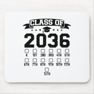 Tapis De Souris Maternelle Cl de 2036 Première Journée d'École Vér
