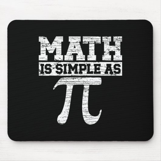 Tapis De Souris Math Est Simple Comme Pi Math Enseignant Joyeux Pi (Devant)