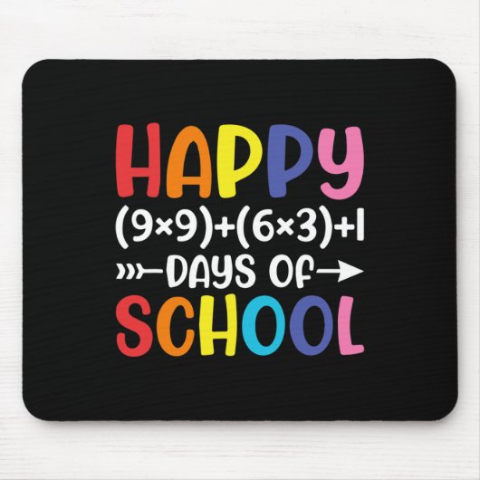 Tapis De Souris Math Formula 100 Jours De L'École Amusants Math En (Devant)