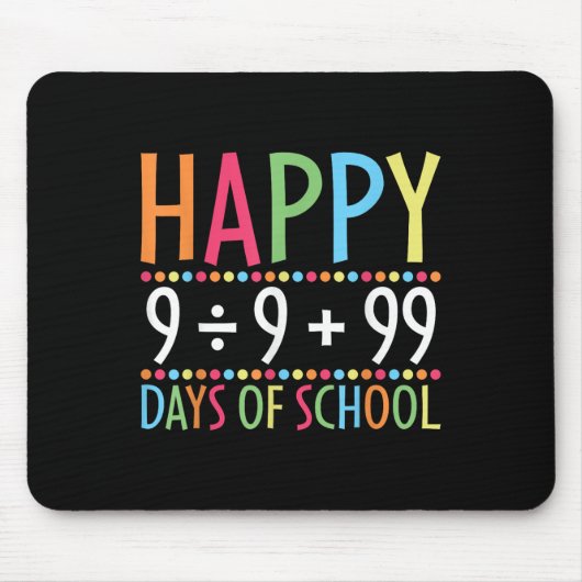 Tapis De Souris Math Formula 100 Jours D'École Drôle Enseignant Ma (Devant)