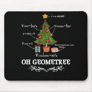 Tapis De Souris Math Geometry Arbre de Noël Geometree Enseignant
