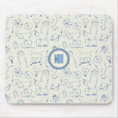 Tapis De Souris Math Physics Electronics Icons Pattern Personalize (Devant)
