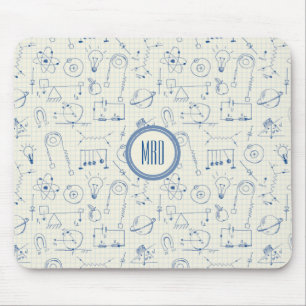 Tapis De Souris Math Physics Electronics Icons Pattern Personalize