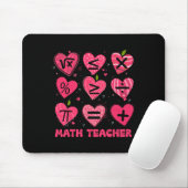 Tapis De Souris Math Saint-Valentin Enseignant Math Symboles Arith (Avec souris)