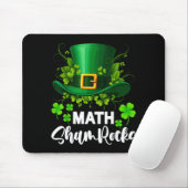 Tapis De Souris Math Shamrocks Journee St. Patrick École (Avec souris)