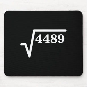 Tapis De Souris Mathématiques 4489, Blague de maths sur le carré p