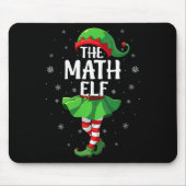 Tapis De Souris Mathématiques féminines Elf Noël Filles Femmes Elf (Devant)