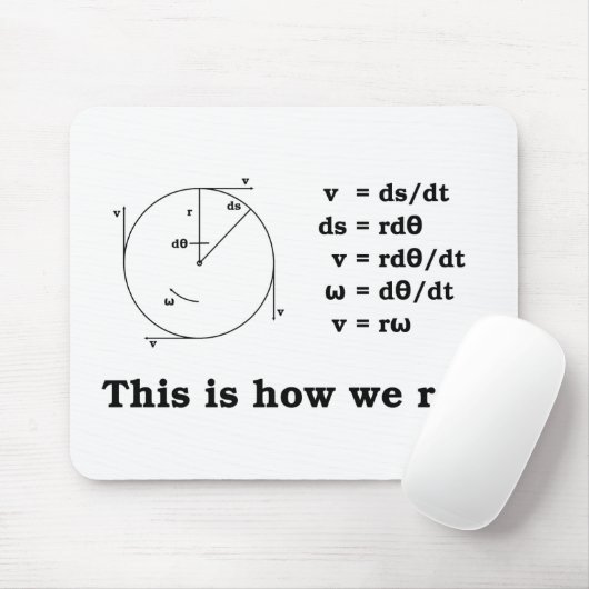 Tapis De Souris Maths ! C'est comment nous roulons (Avec souris)