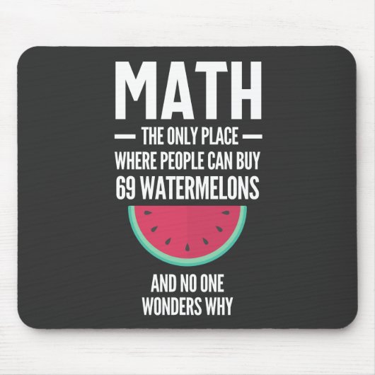 Tapis De Souris Maths. Drôle Math Sarcasm Citation Cadeau (Devant)