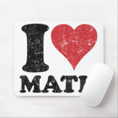 Tapis De Souris Maths Mousepad d'amour du cru I (Avec souris)