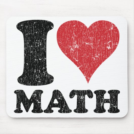 Tapis De Souris Maths Mousepad d'amour du cru I (Devant)