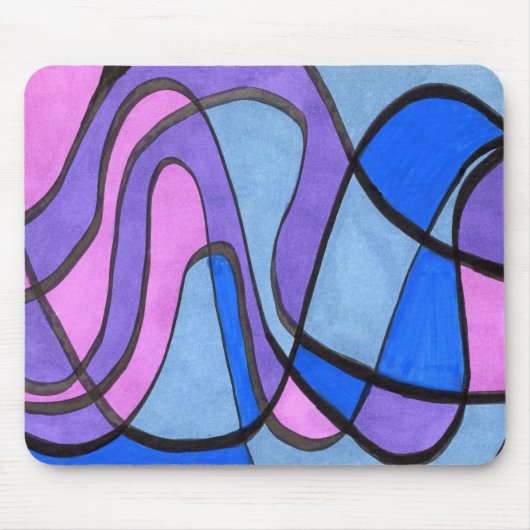 Tapis De Souris "Matin Cool" Résumé Design Mousepad (Devant)