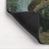 Tapis De Souris Matin dans une forêt de pins (Coin)