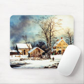 Tapis De Souris Matin neigeux froid (Avec souris)