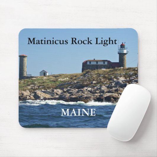 Tapis De Souris Matinicus Rock Light, Maine Mousepad (Avec souris)