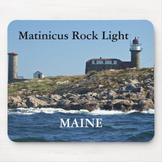 Tapis De Souris Matinicus Rock Light, Maine Mousepad (Devant)