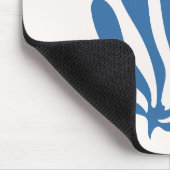 Tapis De Souris Matisse inspiré Celadon Blue, Peach Leaf Cutout (Coin)