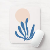 Tapis De Souris Matisse inspiré Celadon Blue, Peach Leaf Cutout (Avec souris)