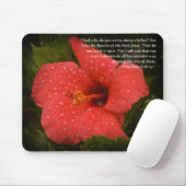 Tapis De Souris Matthieu 6:28-29 Hibiscus Mousepad (Avec souris)