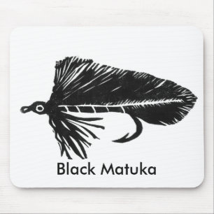Tapis De Souris "Matuka noir" truite classique Mousepad