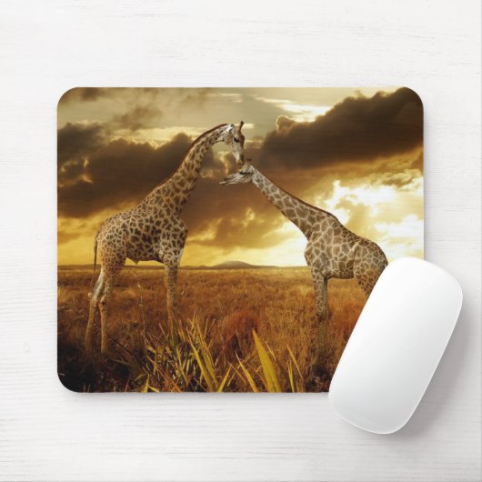 Tapis De Souris Mauspad Girafes (Avec souris)