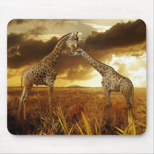Tapis De Souris Mauspad Girafes