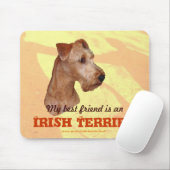 Tapis De Souris Mauspad "Irish Terrier" (Avec souris)