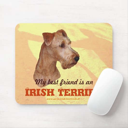 Tapis De Souris Mauspad "Irish Terrier" (Avec souris)