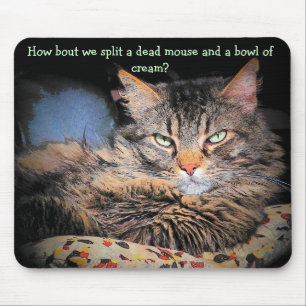 Tapis De Souris Mauvais chat lignes de drague #1