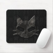 Tapis De Souris Mauvais Kitty Mousepad gothique noir (Avec souris)