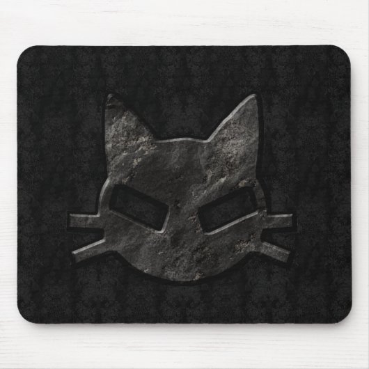 Tapis De Souris Mauvais Kitty Mousepad gothique noir (Devant)