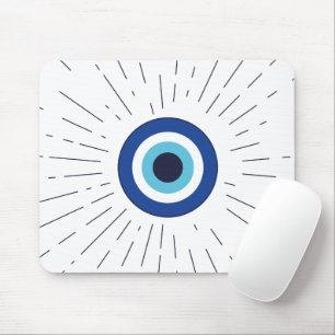 Tapis De Souris mauvais œil (bleu)
