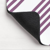 Tapis De Souris Mauve violet blanc cinq bandes motif (Coin)
