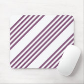 Tapis De Souris Mauve violet blanc cinq bandes motif (Avec souris)