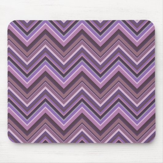 Tapis De Souris Mauve zigzag stripes (Devant)