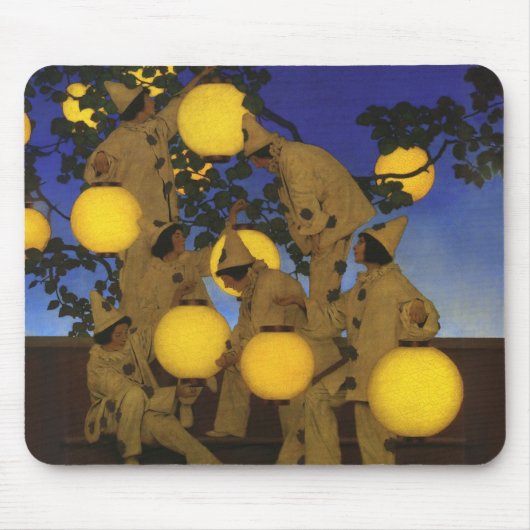 Tapis De Souris Maxfield Parrish Les Porteuses de Lanternes 1908 V (Devant)