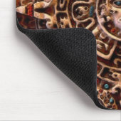 Tapis De Souris Mayan-Aztec Sacré Calendrier Soleil Art Mousepad (Coin)