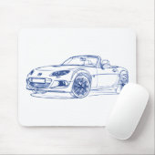 Tapis De Souris Maz Miata MX5 2013 (Avec souris)