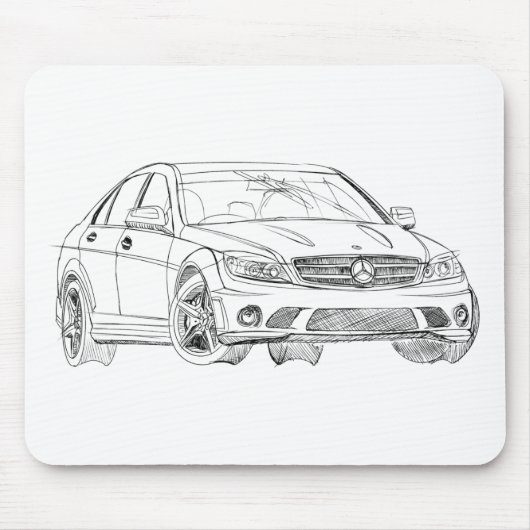 TAPIS DE SOURIS MBAMG C63 2008 (Devant)