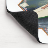 Tapis De Souris Mec Pug Surfeur (Coin)