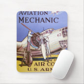 Tapis De Souris Mécanicien d'aviation (Avec souris)