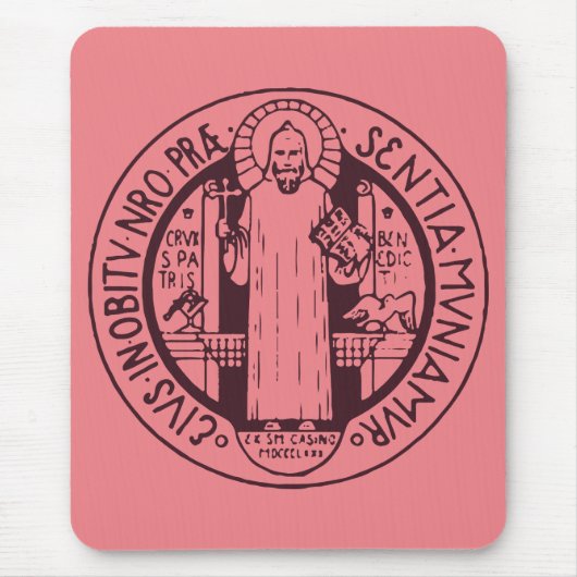 Tapis De Souris Médaille de Saint Benoît (Devant)