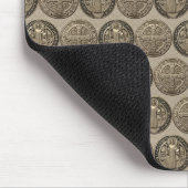 Tapis de souris Médaille de Saint Benoît (Coin)