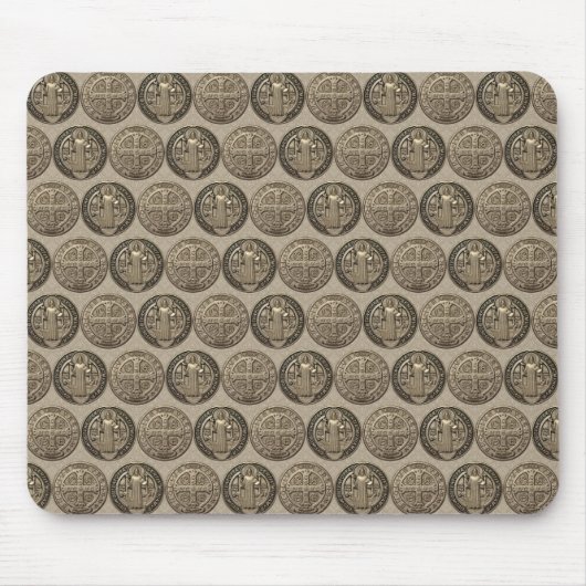 Tapis de souris Médaille de Saint Benoît (Devant)