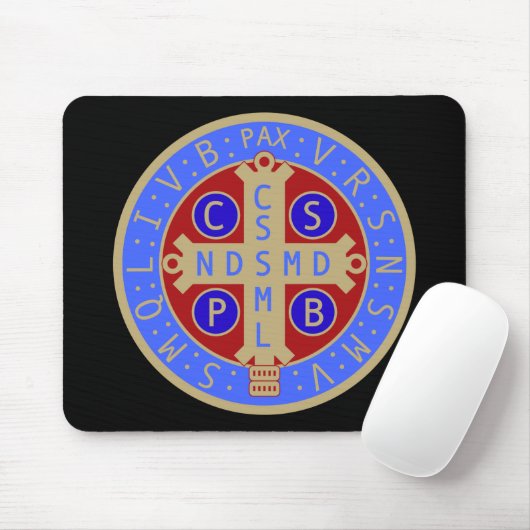 Tapis De Souris Médaille de St Benoît Mousepad (Avec souris)