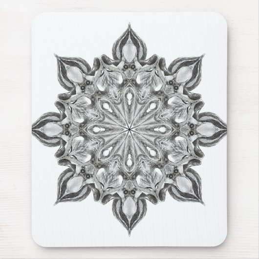 Tapis De Souris Médaillon étranger de hibou de gris d'Illuminati (Devant)