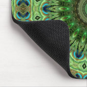 Tapis De Souris Médaillon Peacock Abstrait (Coin)