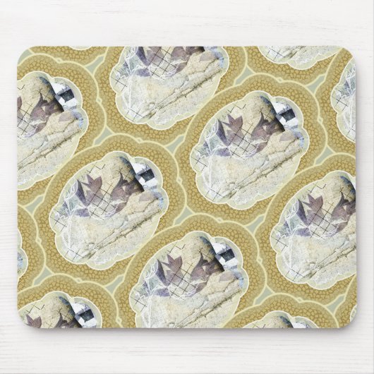 Tapis De Souris Médaillons en bleu et vert pour la Terre (Devant)