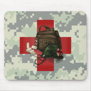 Tapis De Souris Médecin Camo croisé