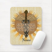 Tapis De Souris Médecin de médecine interne Caducée (Avec souris)
